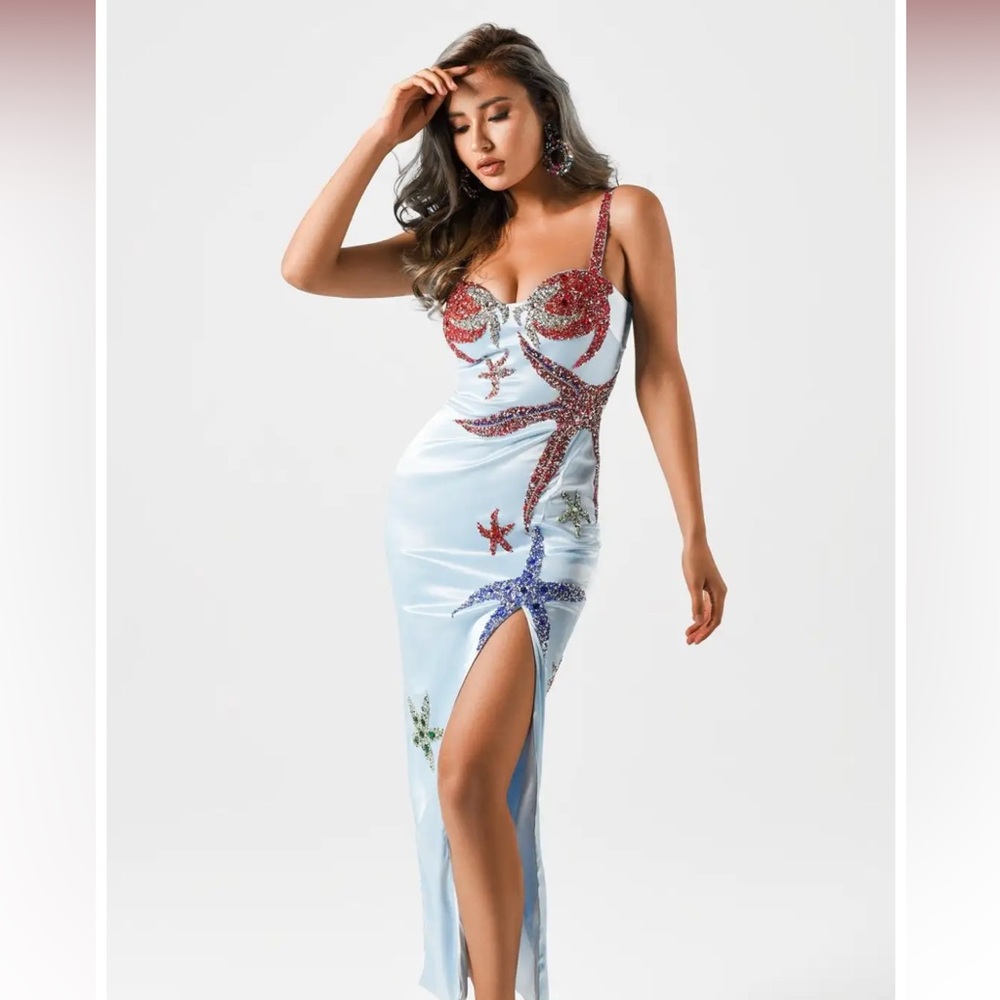 Bella Barnett Satin Maxi Dress size XS